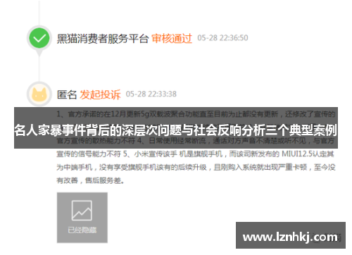 名人家暴事件背后的深层次问题与社会反响分析三个典型案例